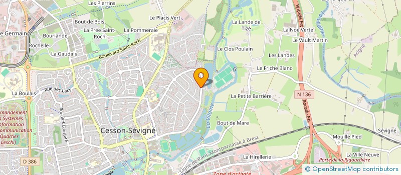 localisation de l'entreprise ELOFLO  CESSON-SEVIGNE