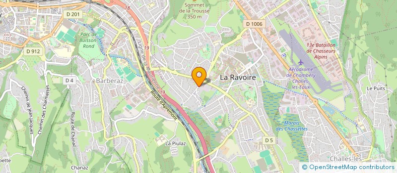 localisation de l'entreprise ELOGE DEVELOPPEMENT  LA RAVOIRE