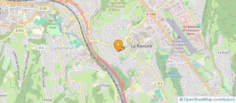 localisation de l'entreprise ELOGE INVEST  LA RAVOIRE