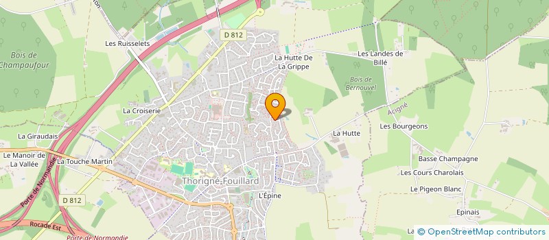 localisation de l'entreprise ELOGYA  THORIGNE-FOUILLARD