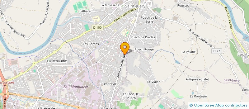 localisation de l'entreprise ELOHA à SAINT-JUERY
