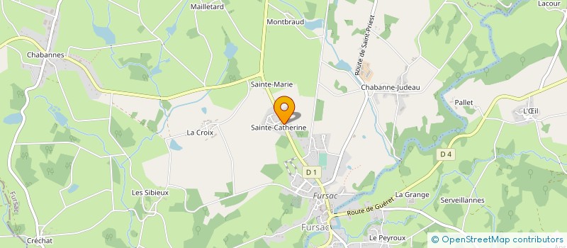 localisation de l'entreprise ELOI METAL à FURSAC