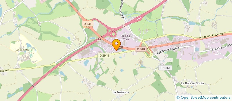 localisation de l'entreprise ELOI SELLERIE à LA ROCHE-SUR-YON