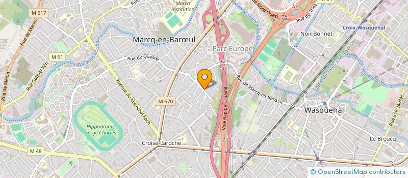 localisation de l'entreprise ELOIROSE 2021 à MARCQ-EN-BARŒUL
