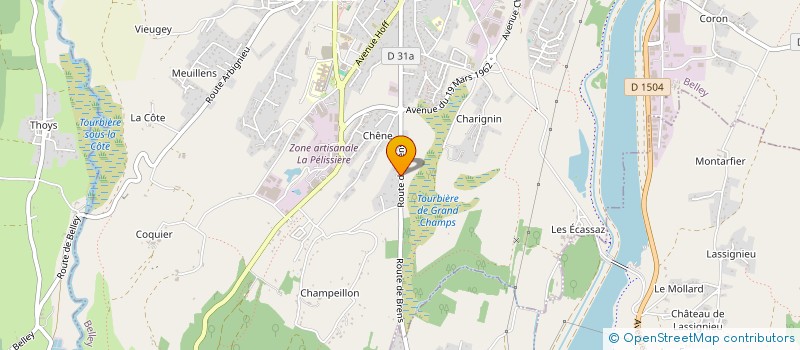 localisation de l'entreprise ELOISA  BELLEY