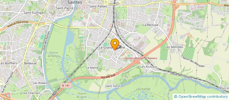 localisation de l'entreprise ELOISE RH  SAINTES