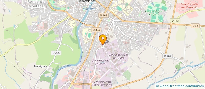 localisation de l'entreprise ELOISE VISION à MAYENNE