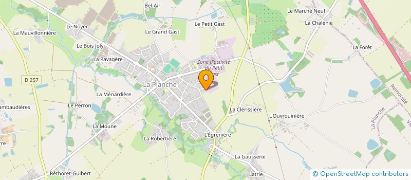 localisation de l'entreprise ELOJE à LA PLANCHE
