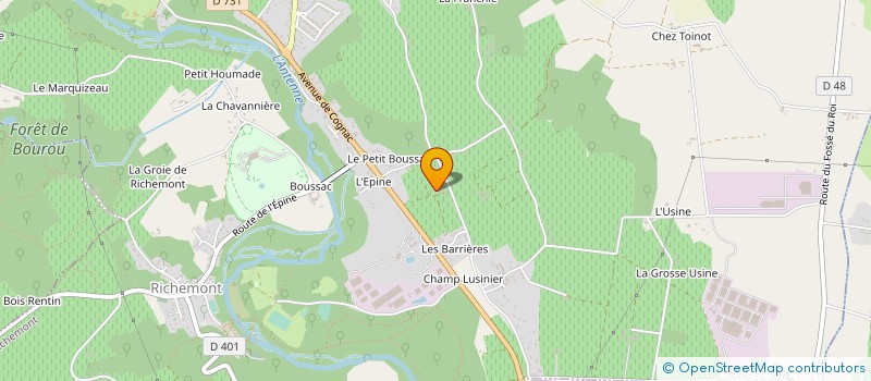 localisation de l'entreprise ELOJEA à VAL-DE-COGNAC