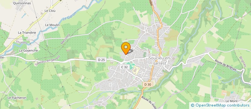 localisation de l'entreprise ELOJIA  SOUCIEU-EN-JARREST