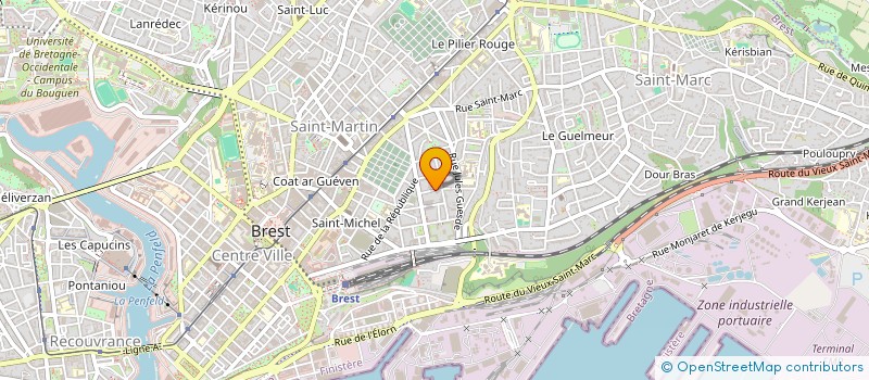 localisation de l'entreprise ELOJO  BREST