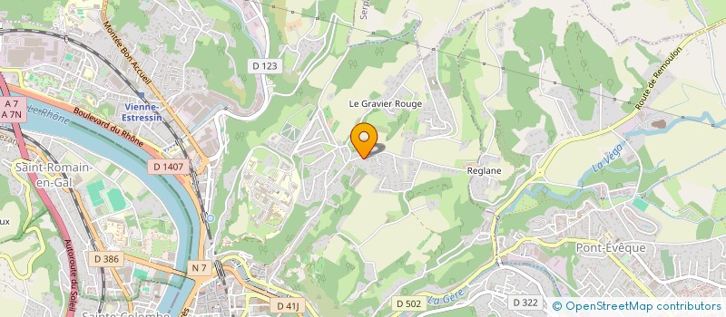 localisation de l'entreprise ELOJUL  VIENNE