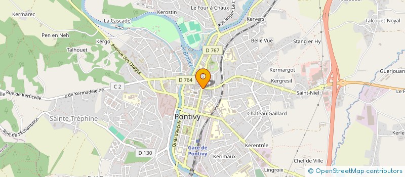 localisation de l'entreprise ELOKA  PONTIVY