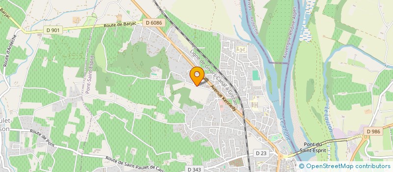 localisation de l'entreprise ELOKA  PONT-SAINT-ESPRIT