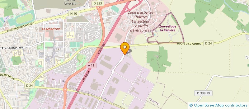 localisation de l'entreprise ELOKENCE à CHARTRES
