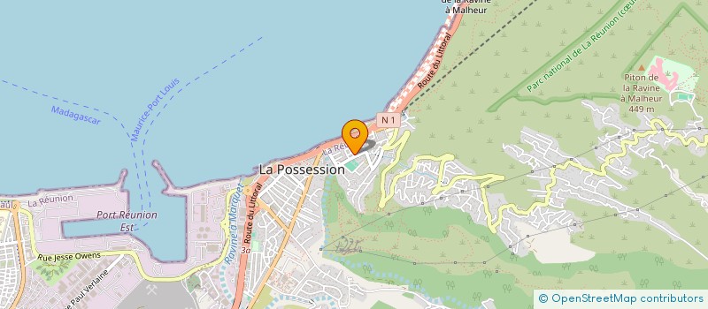 localisation de l'entreprise ELOKENCE RADIO à LA POSSESSION