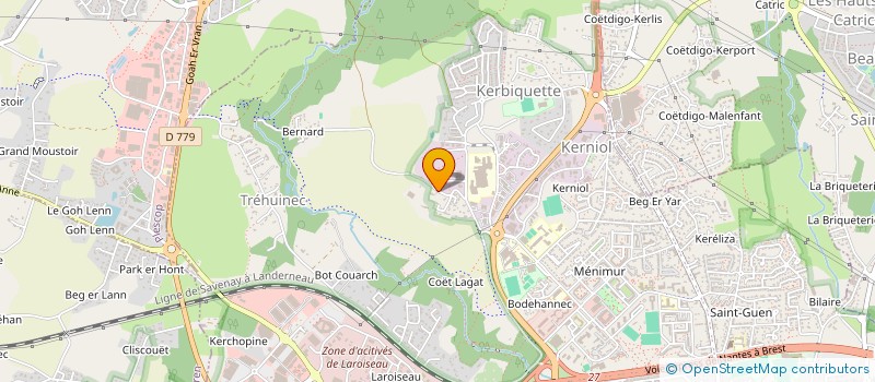 localisation de l'entreprise ELOKRYS à VANNES