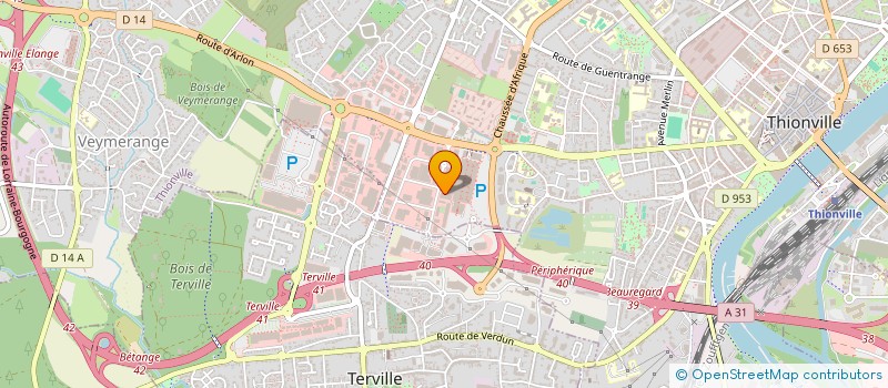 localisation de l'entreprise ELOMA à THIONVILLE