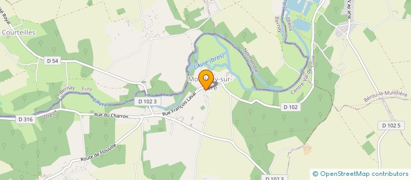 localisation de l'entreprise ELOMA CONSEIL à MONTIGNY-SUR-AVRE