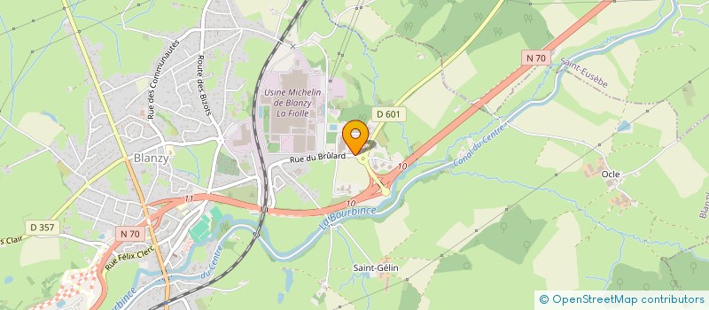 localisation de l'entreprise ELOMAR  BLANZY