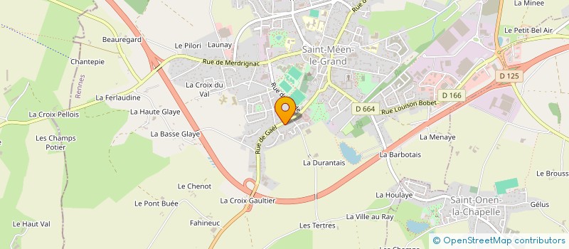 localisation de l'entreprise ELOMARCHA  SAINT-MEEN-LE-GRAND