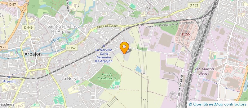 localisation de l'entreprise ELOMARI à SAINT-GERMAIN-LES-ARPAJON