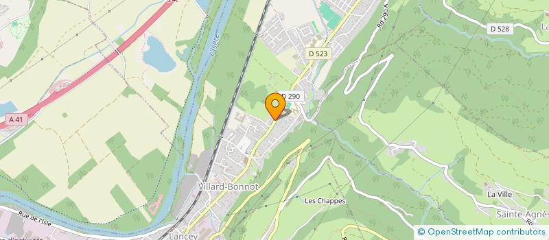 localisation de l'entreprise ELOMIO  VILLARD-BONNOT