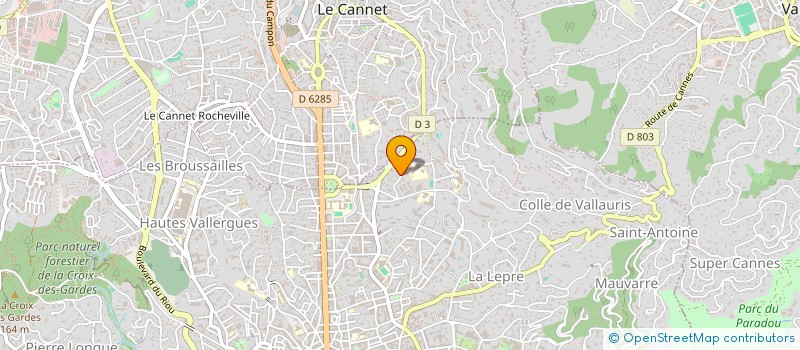 localisation de l'entreprise ELON à CANNES