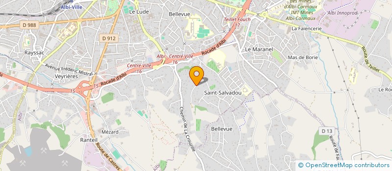 localisation de l'entreprise ELON à ALBI
