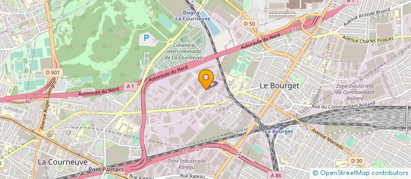 localisation de l'entreprise ELONA à LA COURNEUVE