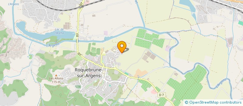 localisation de l'entreprise ELONA  ROQUEBRUNE-SUR-ARGENS