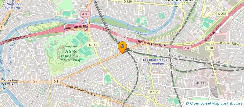 localisation de l'entreprise ELONE  CHAMPIGNY-SUR-MARNE