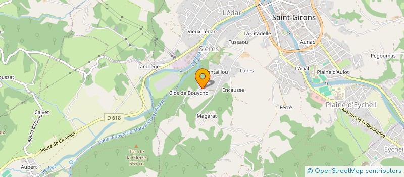 localisation de l'entreprise ELONEA à SAINT-GIRONS