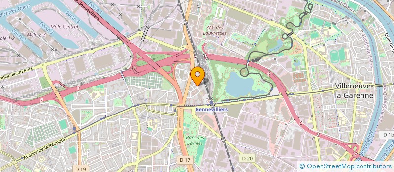 localisation de l'entreprise ELONEX SERVICES  GENNEVILLIERS