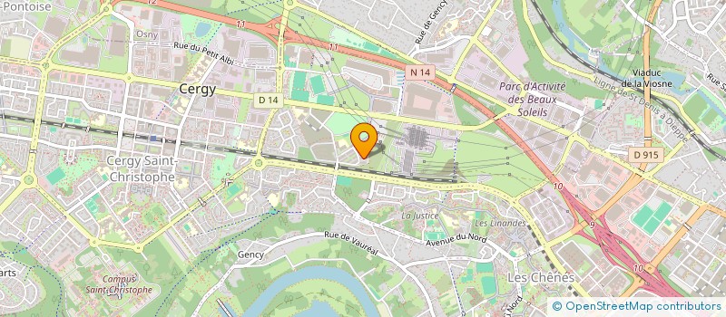 localisation de l'entreprise ELONGA HOLDING  CERGY