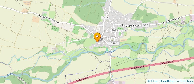 localisation de l'entreprise ELONIE  REININGUE