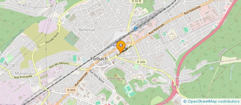 localisation de l'entreprise ELOOW ET CELIA  FORBACH