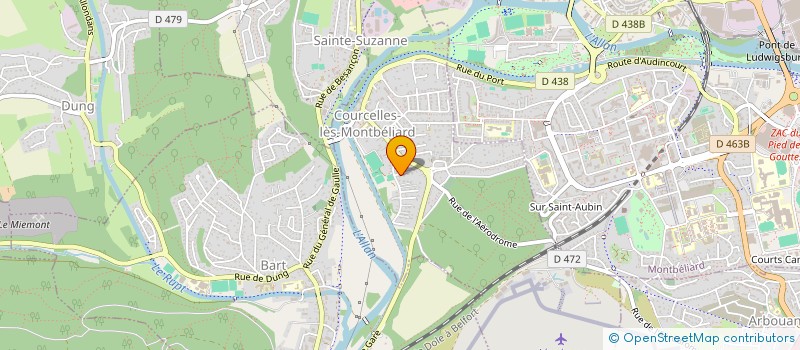 localisation de l'entreprise ELOPAU  COURCELLES-LES-MONTBELIARD
