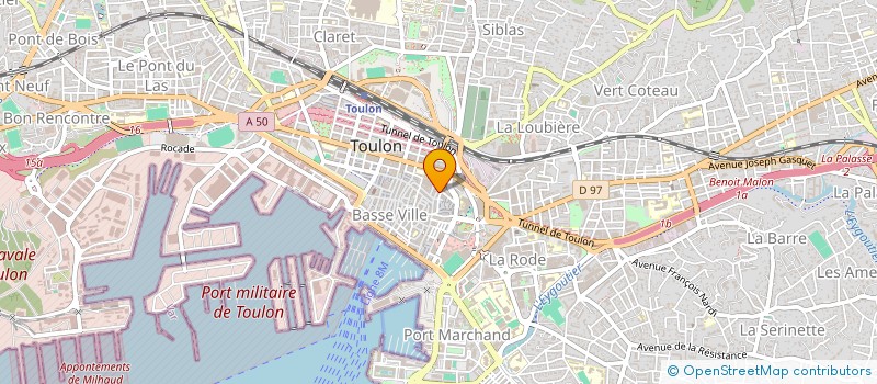 localisation de l'entreprise ELOPS  TOULON