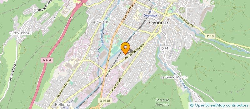 localisation de l'entreprise ELOPTIC S A à OYONNAX
