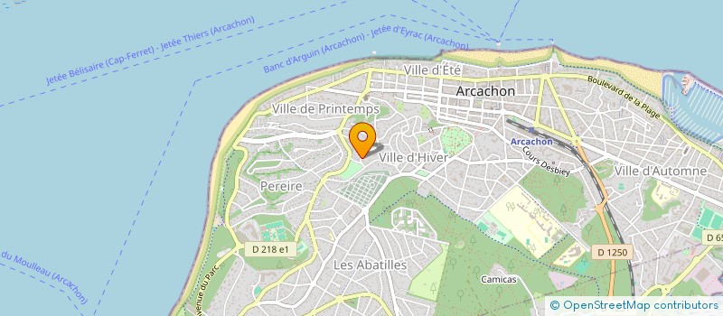 localisation de l'entreprise ELOR  ARCACHON