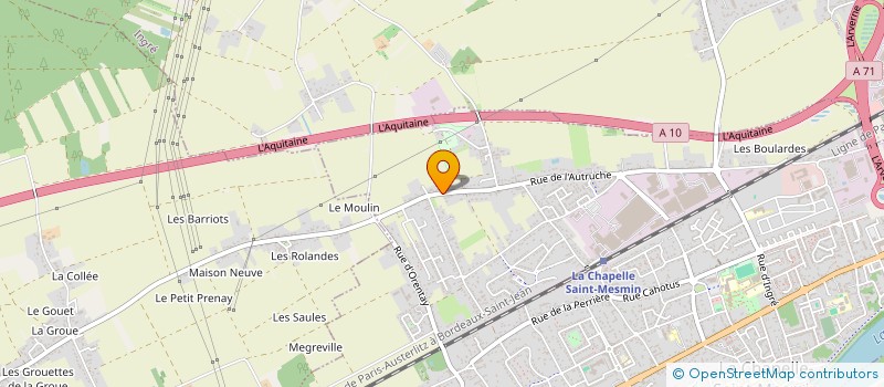 localisation de l'entreprise ELORA à LA CHAPELLE-SAINT-MESMIN