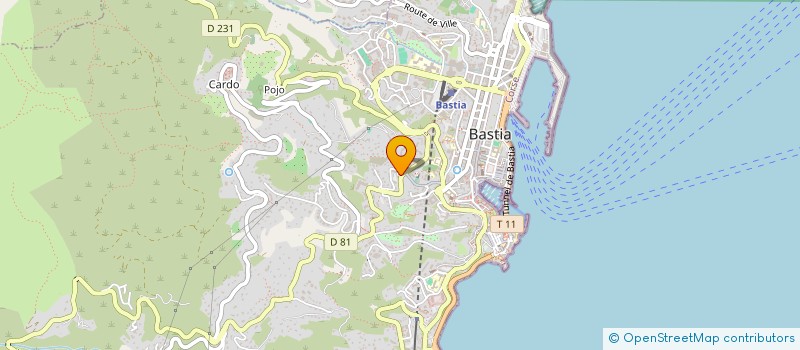 localisation de l'entreprise ELORA à BASTIA