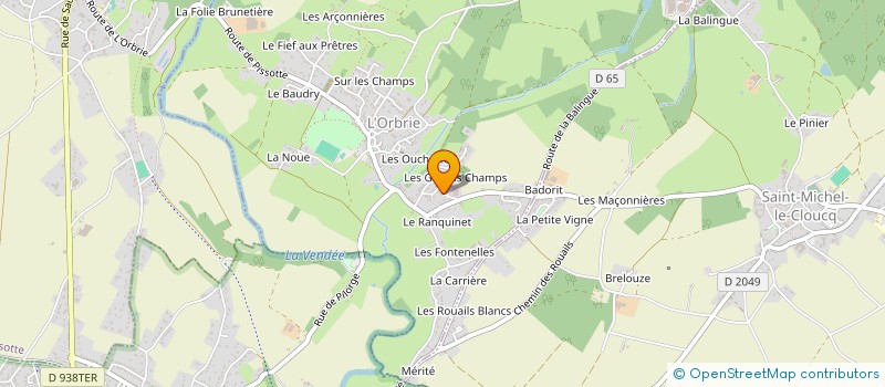 localisation de l'entreprise ELORELIE  L'ORBRIE