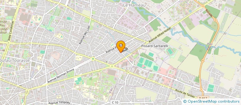 localisation de l'entreprise ELOREN à PAU
