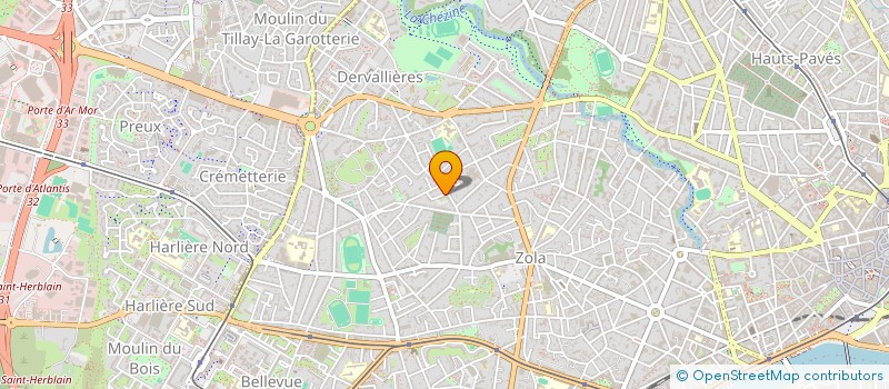 localisation de l'entreprise ELOREV à NANTES