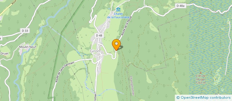 localisation de l'entreprise ELORINE  GIRON