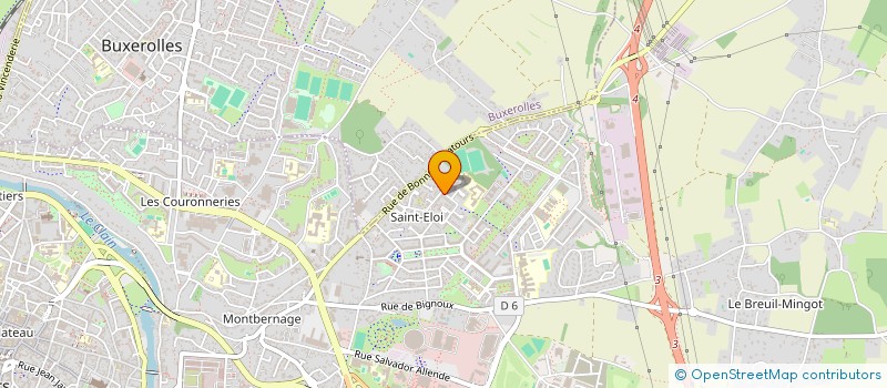 localisation de l'entreprise ELORN  POITIERS