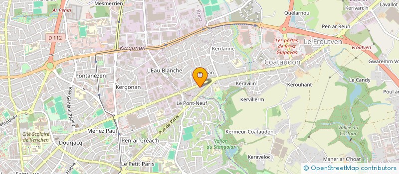 localisation de l'entreprise ELORN FISH  GUIPAVAS