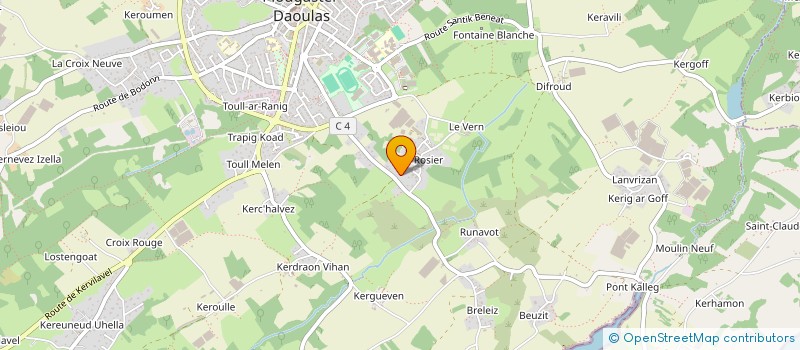 localisation de l'entreprise ELORN HIVERNAGE  PLOUGASTEL-DAOULAS